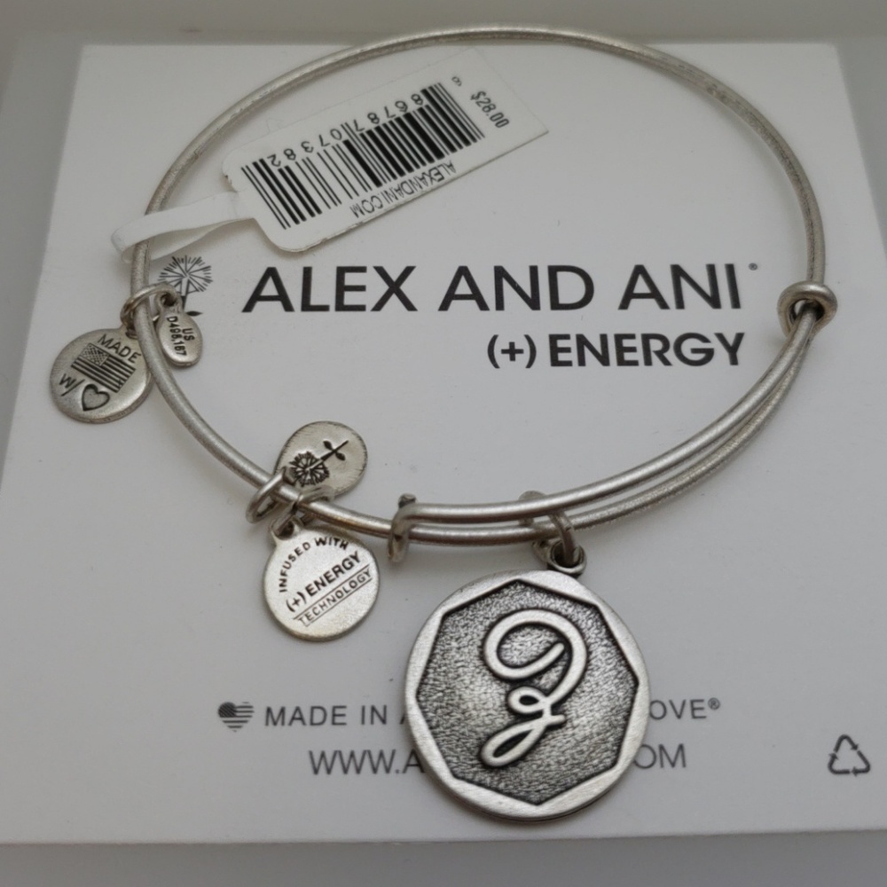 NWT Alex and Ani Letter Z Bangle RS
